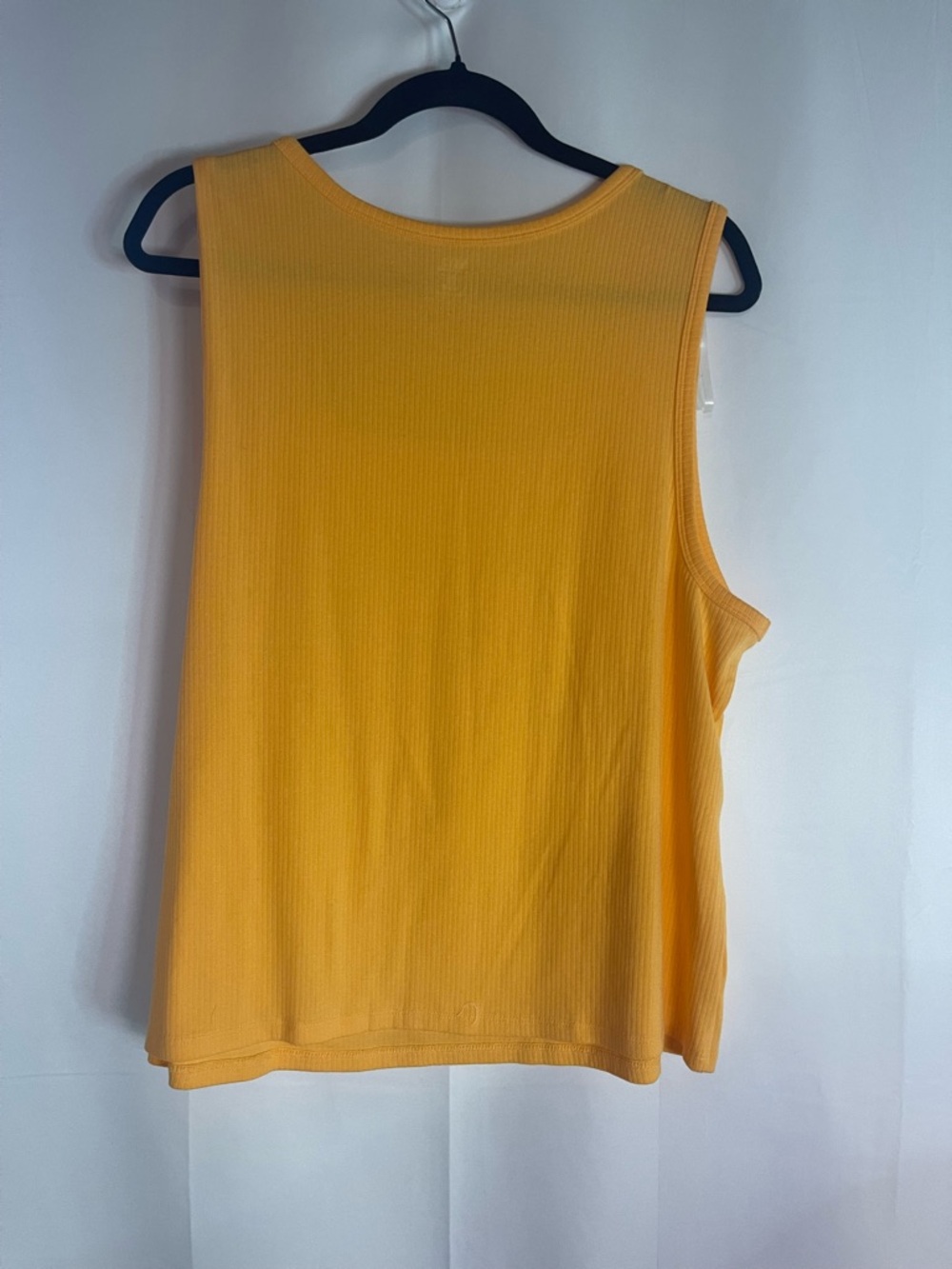 a.n.a Bright Orange Ribbed Square Neck Tank Top - Picture 4 of 7